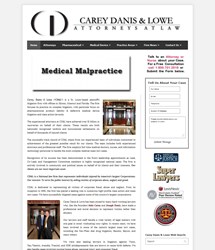 Carey Danis & Lowe New Attorney Website